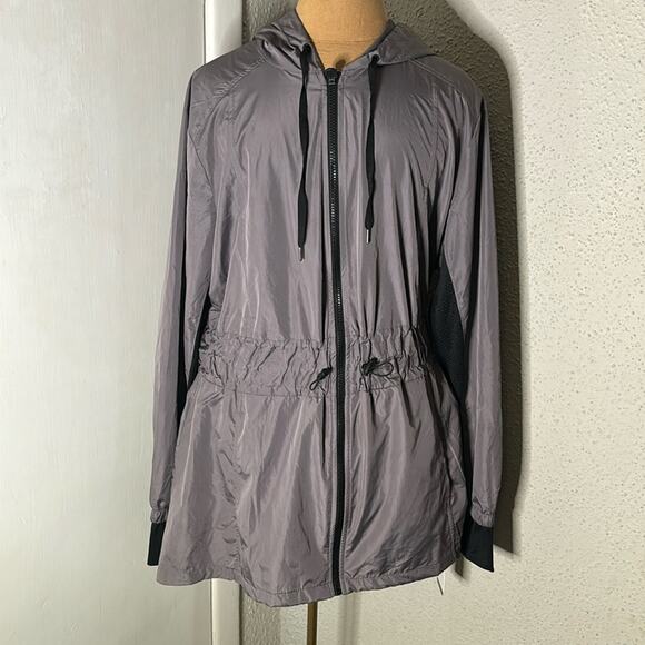 APANA Gray/Black Jetstream Anorak Jacket L Sportswear Gorpcore Athleisure Sporty - Picture 1 of 12